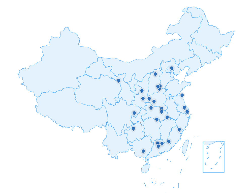 烽云科技全国资源分布图